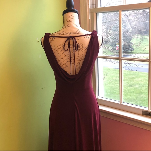 Formal Maroon Dress - Picture 5 of 8